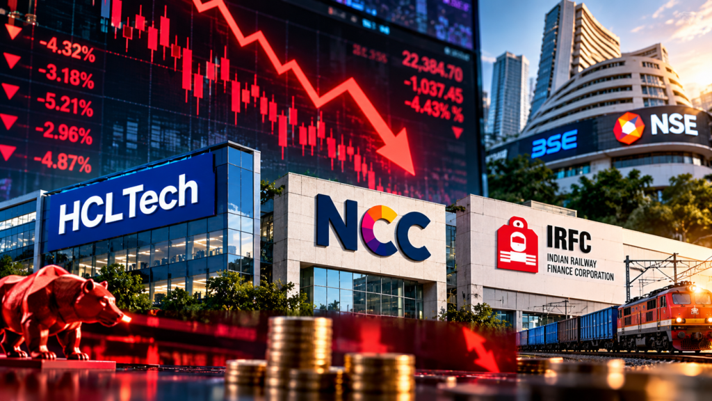 HCL Tech NCC IRFC stocks