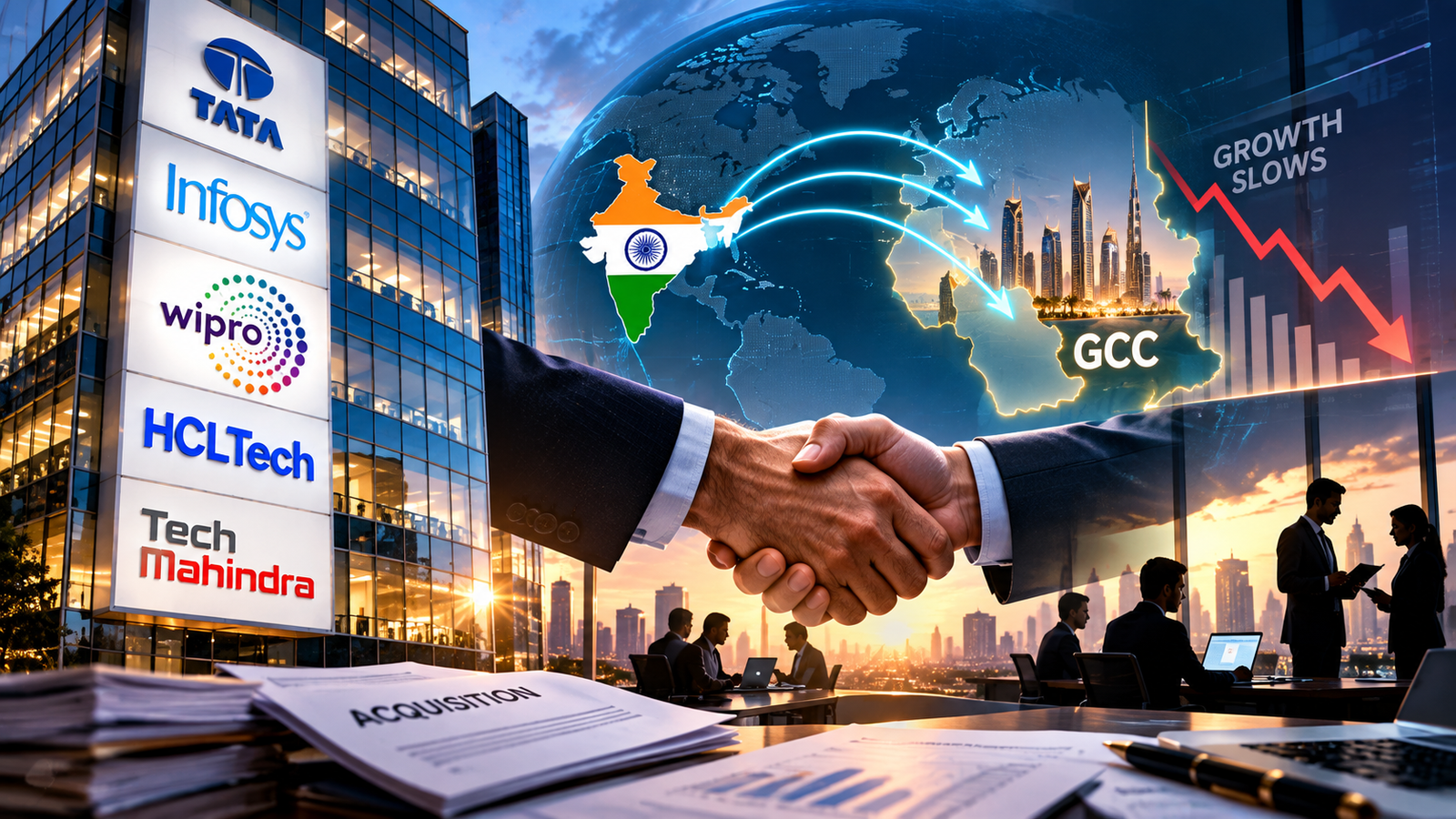 Indian IT companies GCC acquisitions